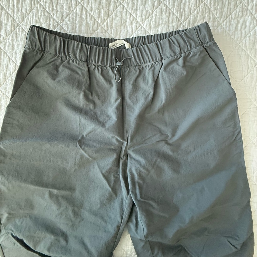 NWOT- OAK + FORT Gray Windbreaker Pants - Picture 7 of 11